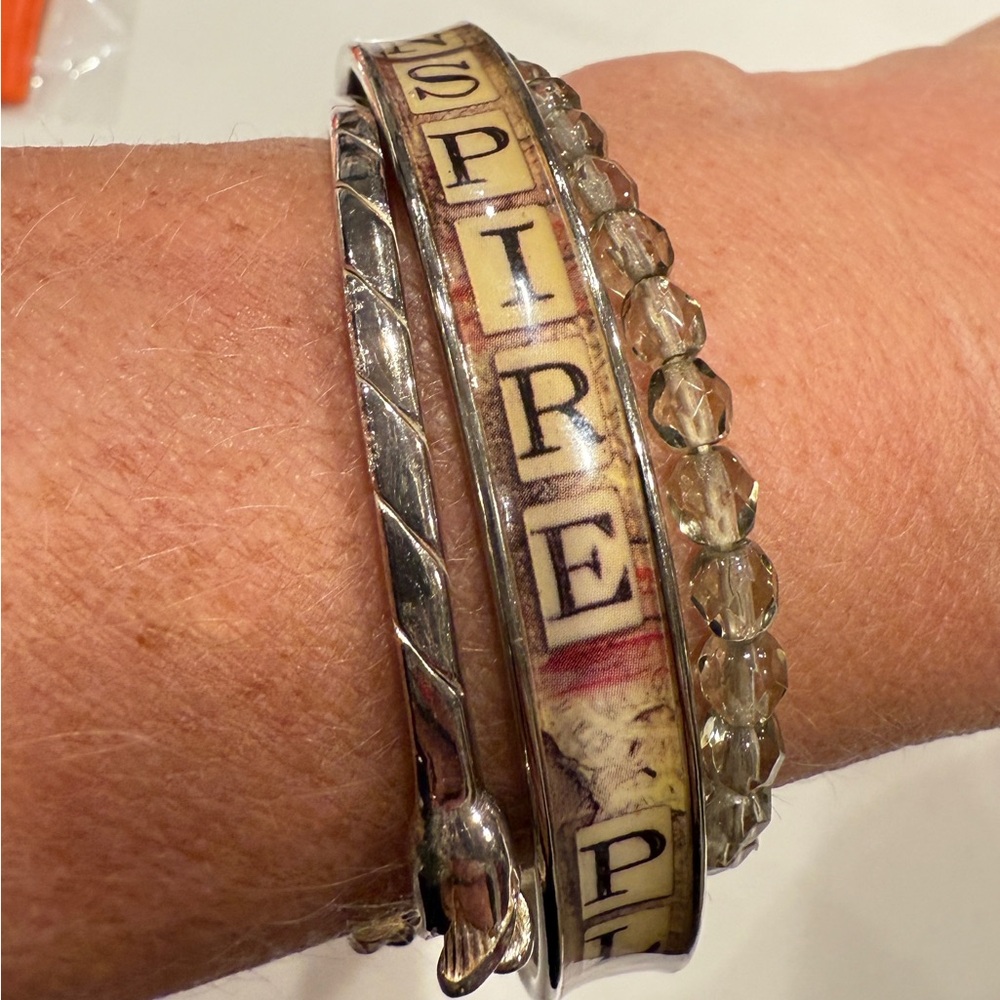 Silver Bracelet Stack - image 2